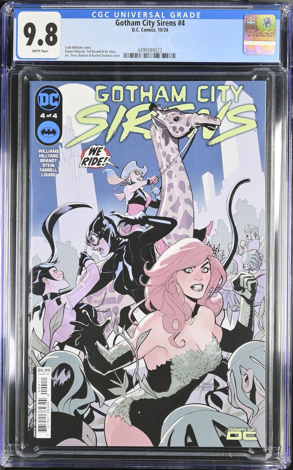 GOTHAM CITY SIRENS #4 DC 2024 TERRY DODSON MAIN COVER CGC 9.8 NM