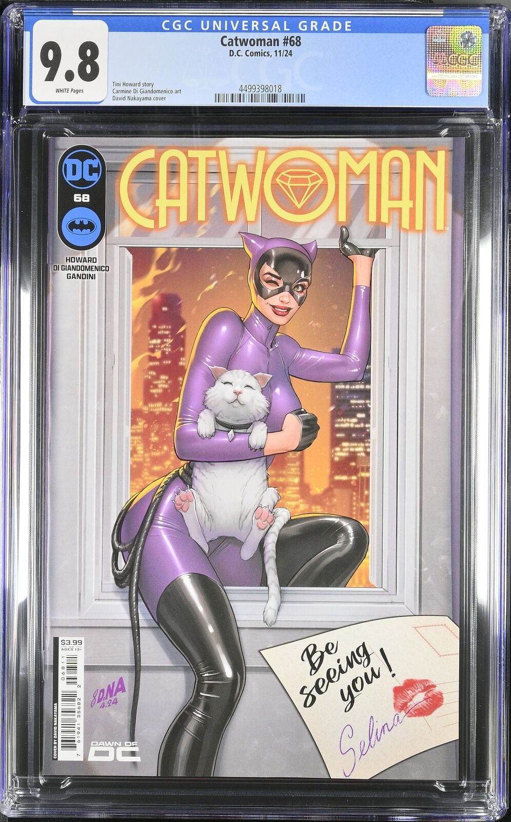 CATWOMAN #68 DC COMICS DAVID NAKAYAMA MAIN COVER 2024 CGC 9.8 NM