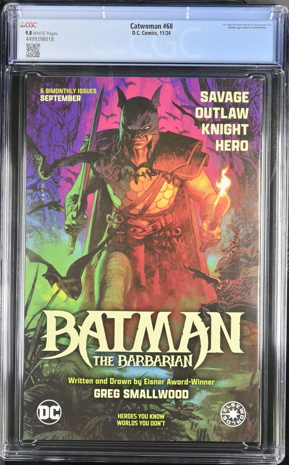 CATWOMAN #68 DC COMICS DAVID NAKAYAMA MAIN COVER 2024 CGC 9.8 NM