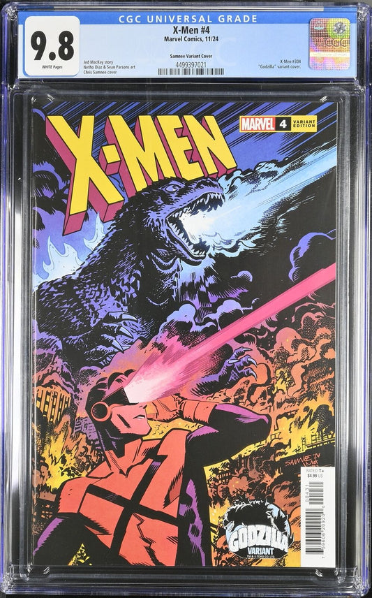 X-MEN #4 MARVEL COMICS 2024 CHRIS SAMNEE GODZILLA VARIANT CGC 9.8 NM/MT