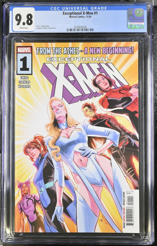 EXCEPTIONAL X-MEN #1 MARVEL CARMEN CARNERO  MAIN COVER 2024 CGC 9.8 NM