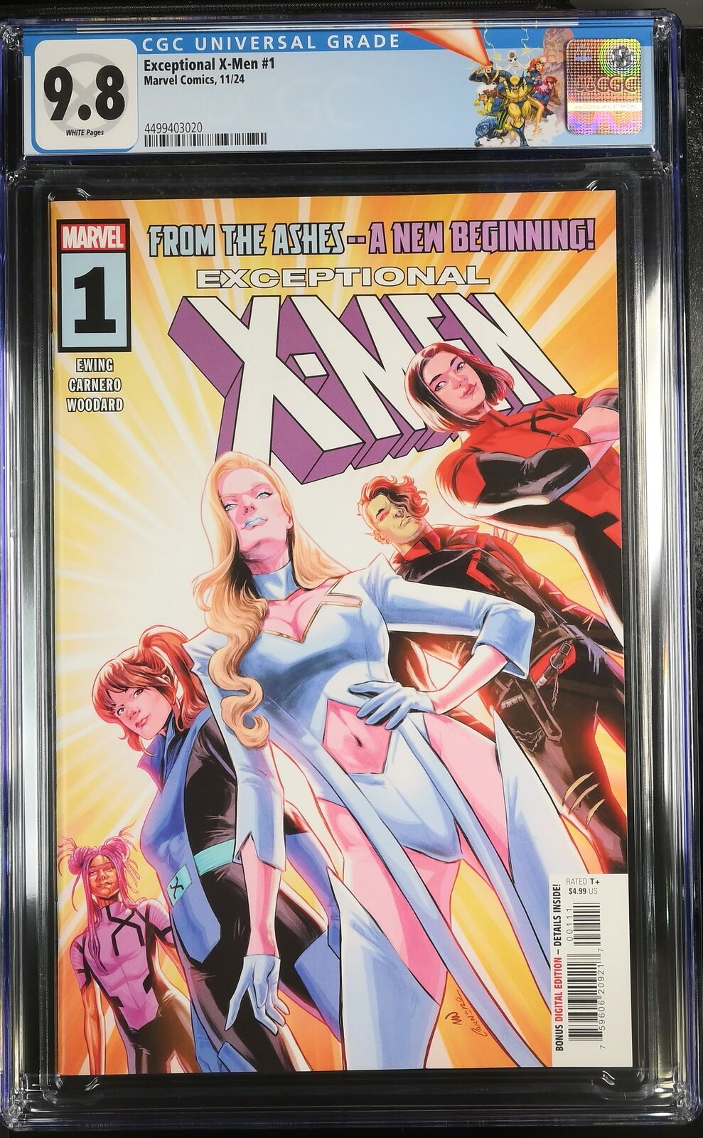 EXCEPTIONAL X-MEN #1 MARVEL CARMEN CARNERO 2024 CGC 9.8 NM CUSTOM LABEL X-MEN 97