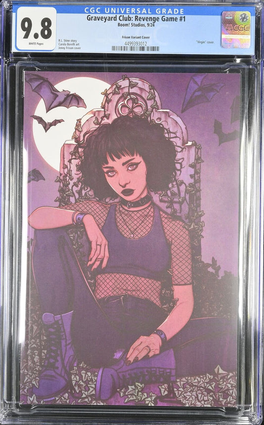 GRAVEYARD CLUB: REVENGE GAME 1 BOOM! JENNY FRISON VIRGIN VARIANT 2024 CGC 9.8 NM