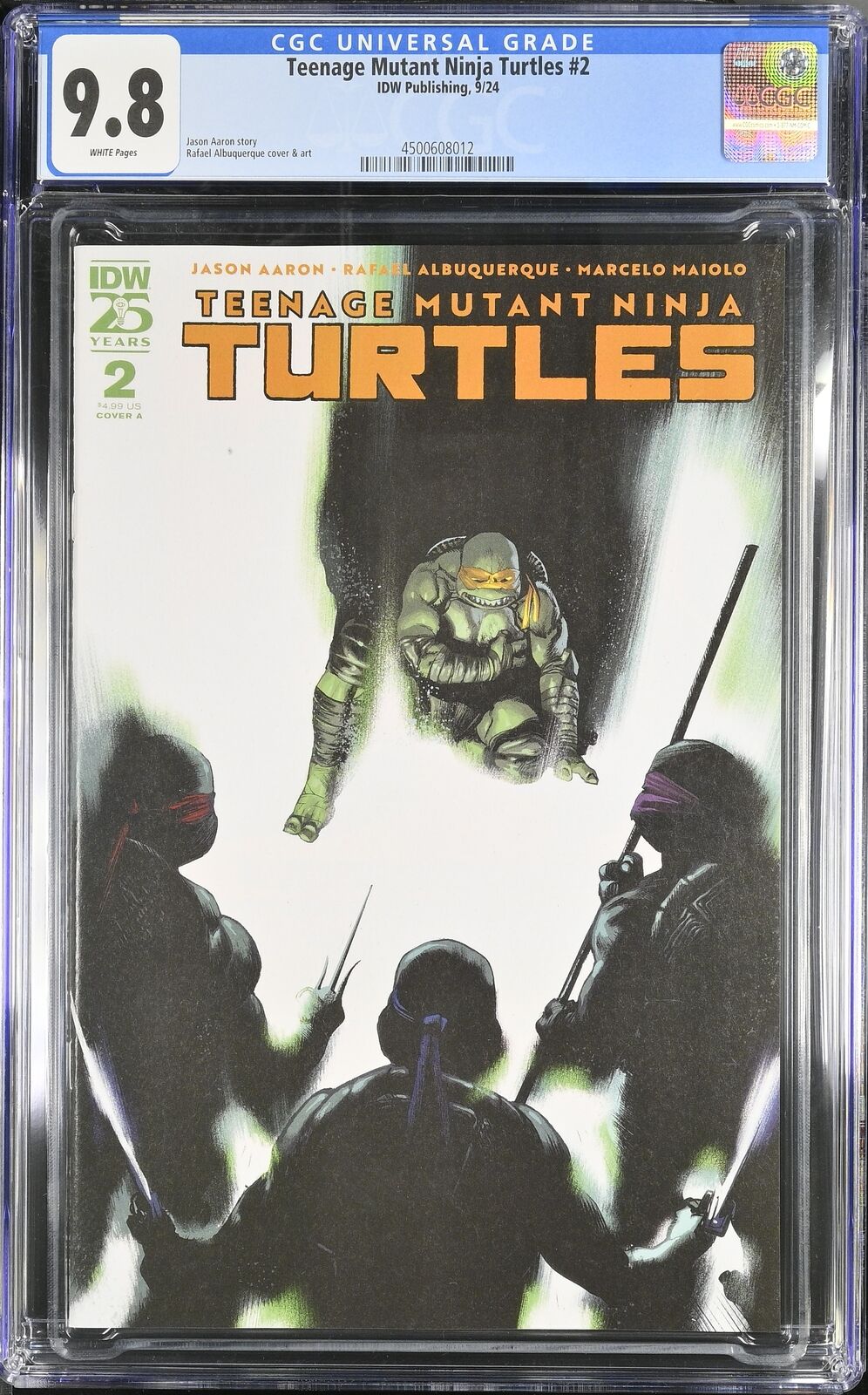 TEENAGE MUTANT NINJA TURTLES #2 IDW 2024 ALBUQUERQUE MAIN COVER CGC 9.8 NM