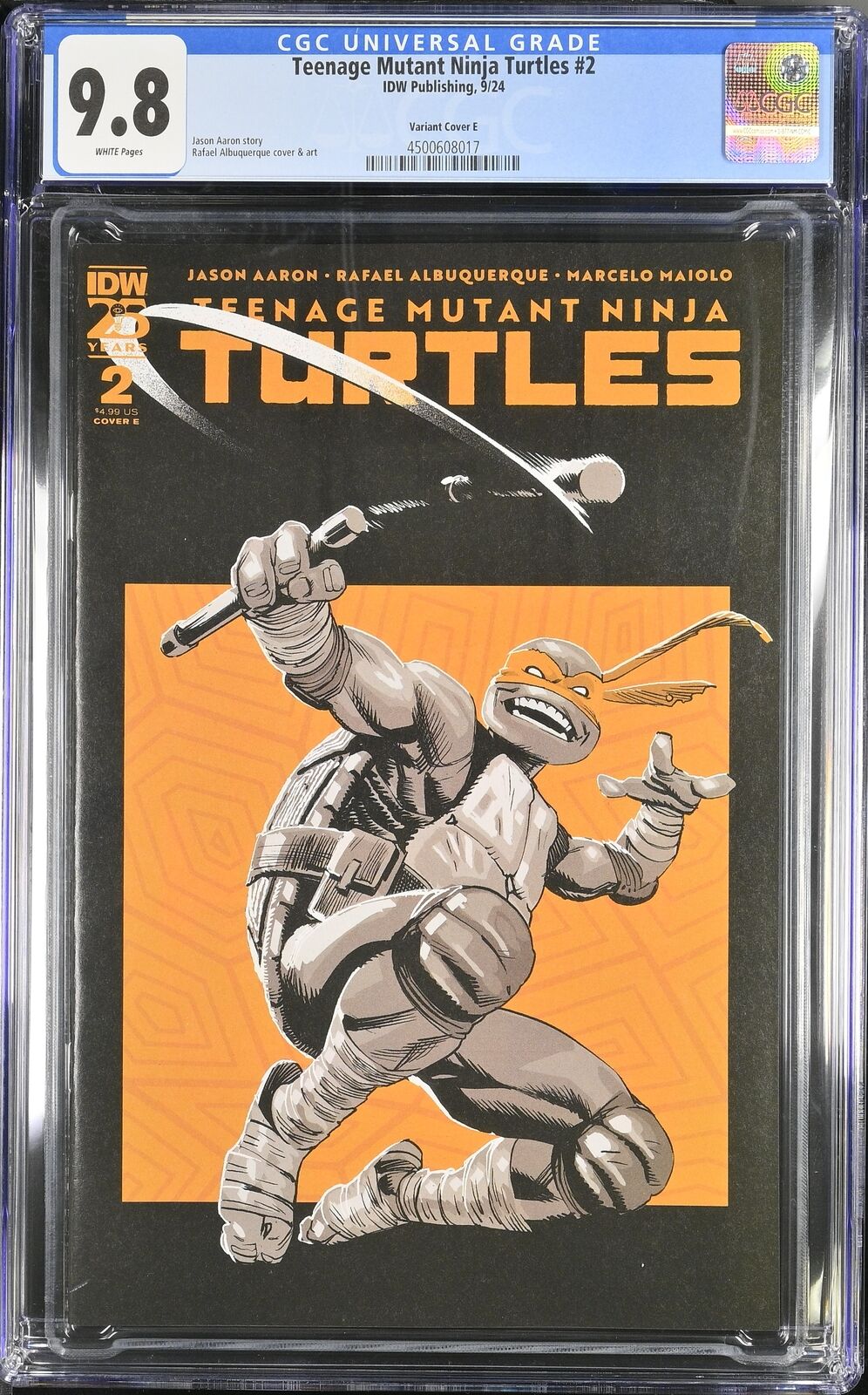 TEENAGE MUTANT NINJA TURTLES #2 IDW 2024 CVR E ALBUQUERQUE VARIANT CGC 9.8 NM