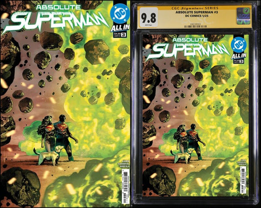 ABSOLUTE SUPERMAN #3 DC CGC/RAW RAFA SANDOVAL SIGNED/REMARKED PRESALE MEGACON