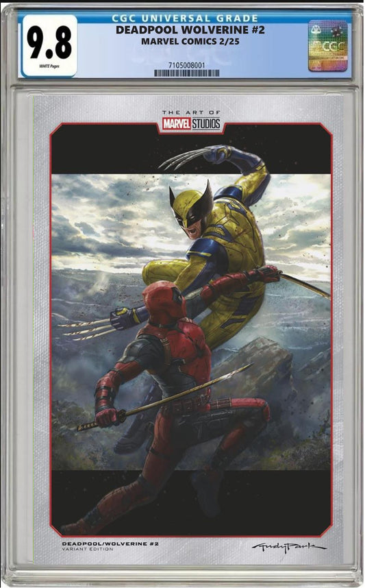 DEADPOOL WOLVERINE #2 MARVEL ANDY PARK STUDIOS VARIANT CGC 9.8 NM PRESALE 2/12