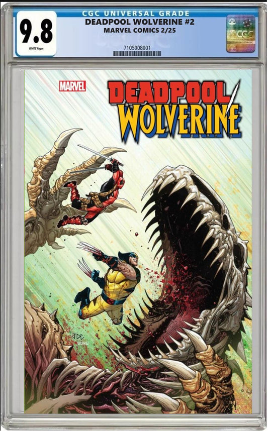 DEADPOOL WOLVERINE #2 MARVEL JOSHUA CASSARA MAIN COVER CGC 9.8 NM PRESALE 2/12