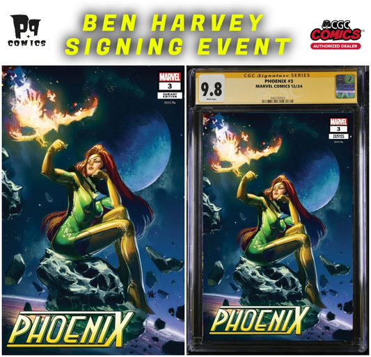 PHOENIX #3 CGC SS/RAW BEN HARVEY VARIANT PRIVATE SIGNING PRESALE 3/2025