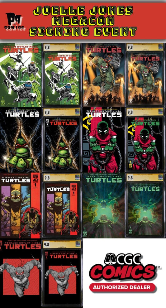 TMNT #1 IDW (2024) COVERS A-H CGC/RAW JOELLE JONES SIGNED/REMARK PRESALE MEGACON