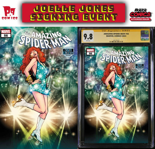 AMAZING SPIDER-MAN #56 CGC SS/RAW JOELLE JONES SIGNED/REMARKED PRESALE MEGACON