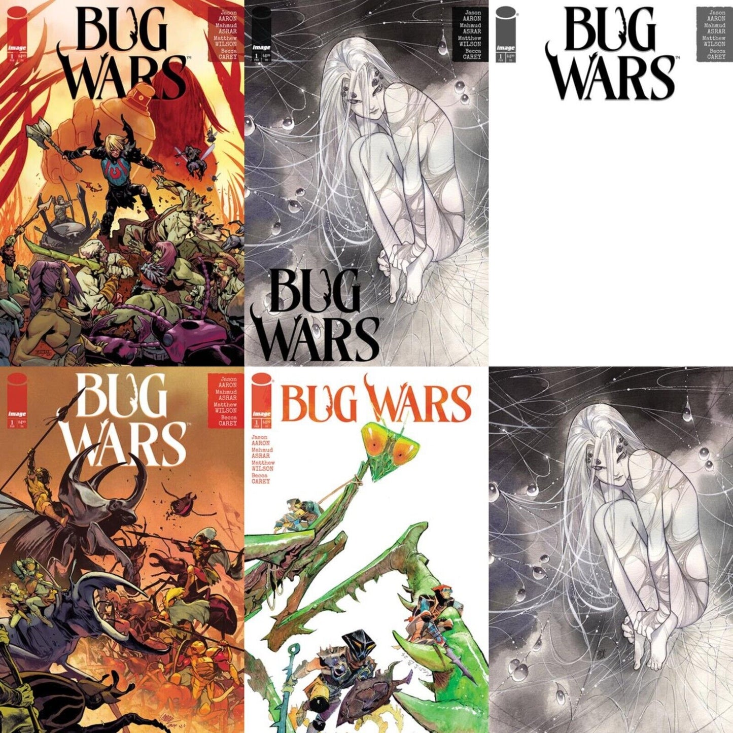 BUG WARS #1 COVER PICK/SET/VARIANTS A B C D E F 1:25 1:50 1:100 PRESALE 2/12