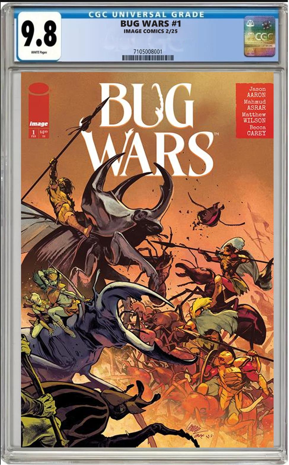 BUG WARS #1 COVER PICK/VARIANTS A B C D E F 1:25 1:50 1:100 CGC 9.8 PRESALE 2/12