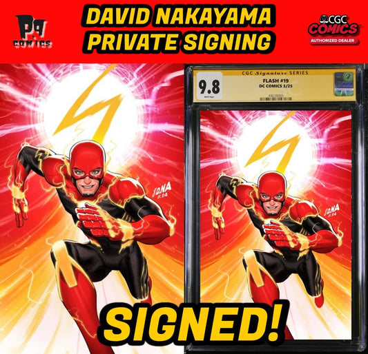 FLASH #19 CGC SS 9.8/RAW DAVID NAKAYAMA PRIVATE SIGNING PRESALE 3/25 NM