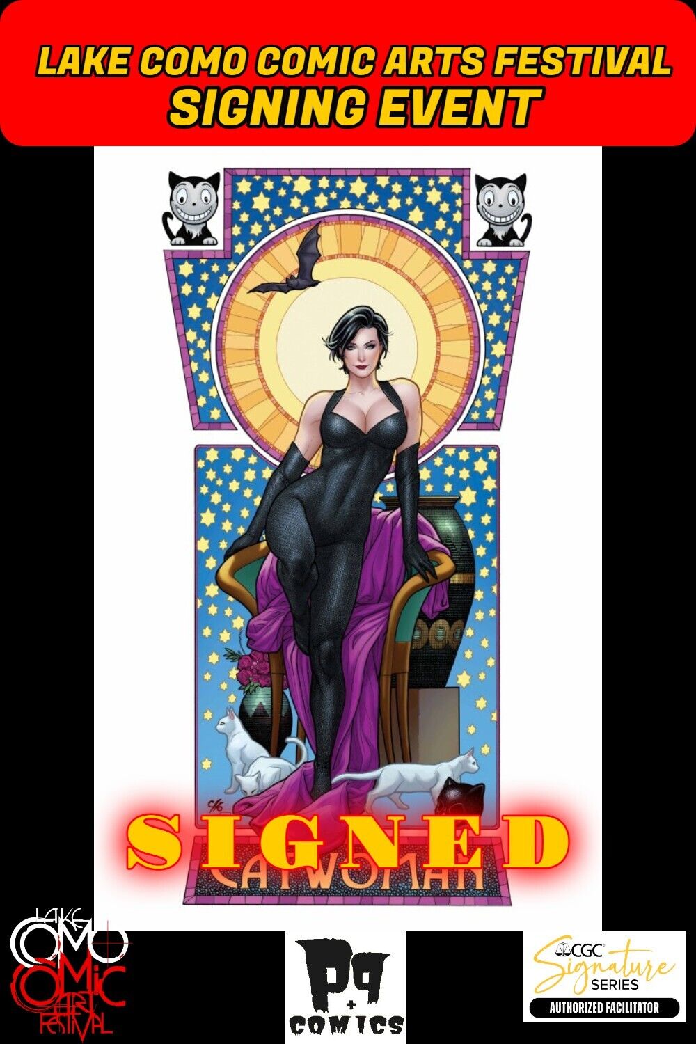 CATWOMAN #75 DC 2025 VARIANT RAW W/COA LCCAF FRANK CHO SIGNED PRESALE