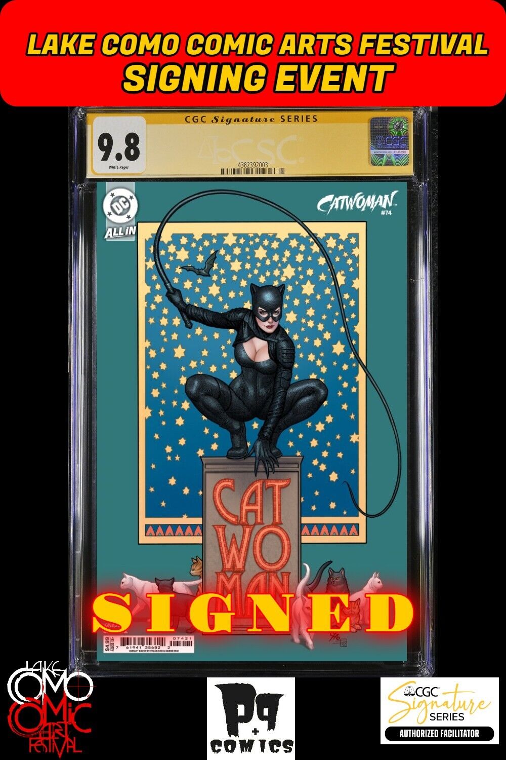 CATWOMAN #74 DC 2025 VARIANT CGC SS LCCAF FRANK CHO SIGNED PRESALE