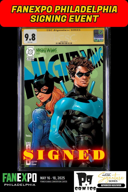 NIGHTWING #123 DC 2025 CGC SS FANEXPO DAN PANOSIAN SIGNED PRESALE