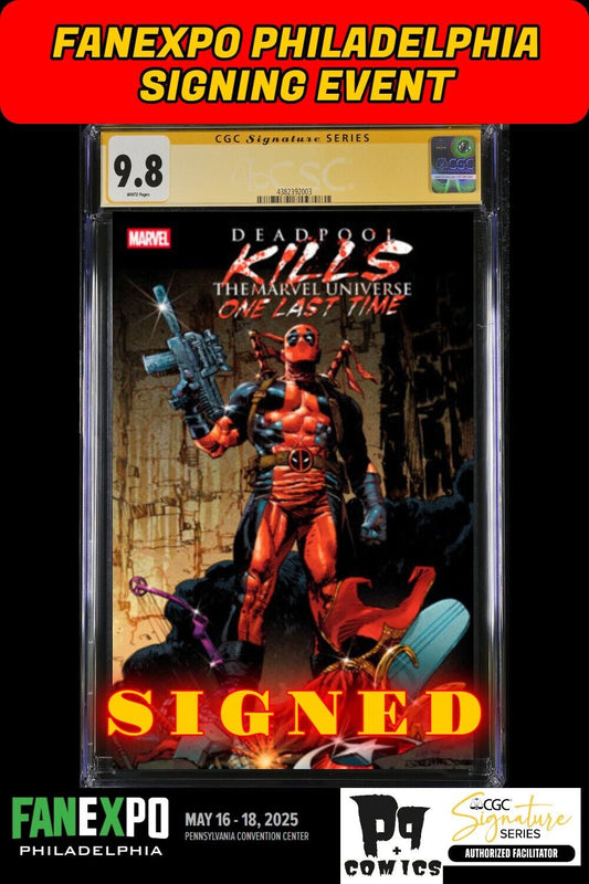 DEADPOOL KILLS MARVEL UNIVERSE ONE LAST TIME #1 CGC SS PANOSIAN SIGNED PRESALE