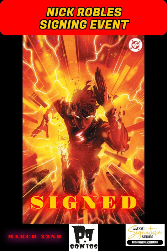 ABSOLUTE FLASH #1 DC FOIL RAW W/COA NICK ROBLES PRIVATE SIGNING PRESALE NM 3/22