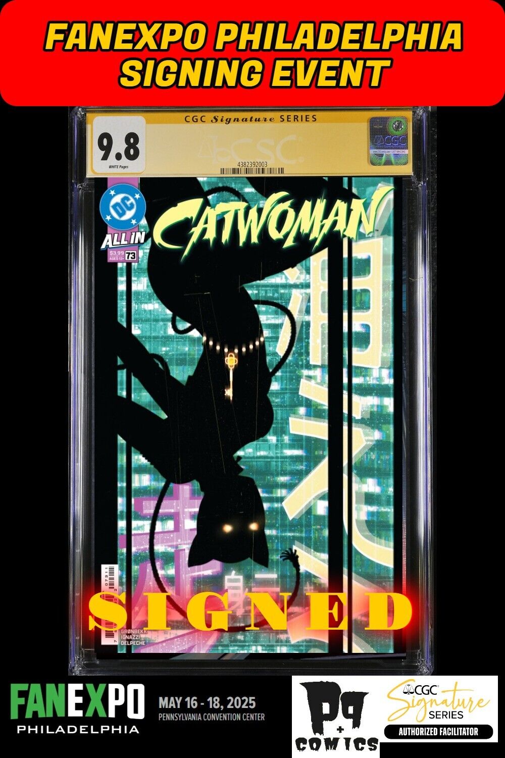 CATWOMAN #73 CVR A DC 2025 CGC SS FANEXPO SEBASTIAN FIUMARA SIGNED PRESALE