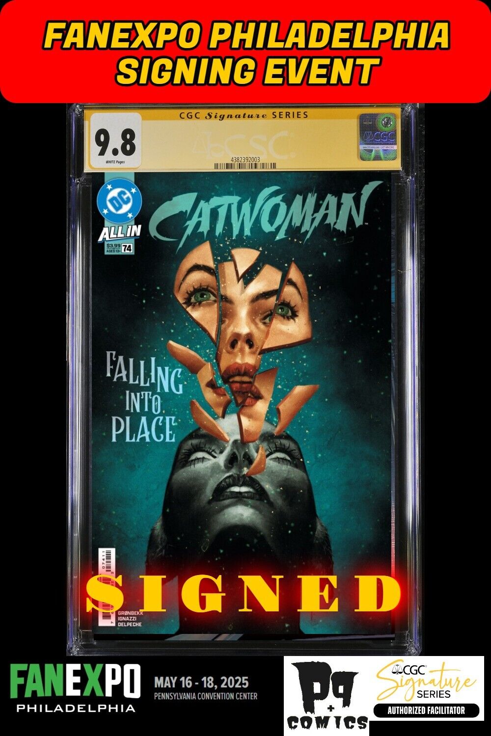 CATWOMAN #74 CVR A DC 2025 CGC SS FANEXPO SEBASTIAN FIUMARA SIGNED PRESALE