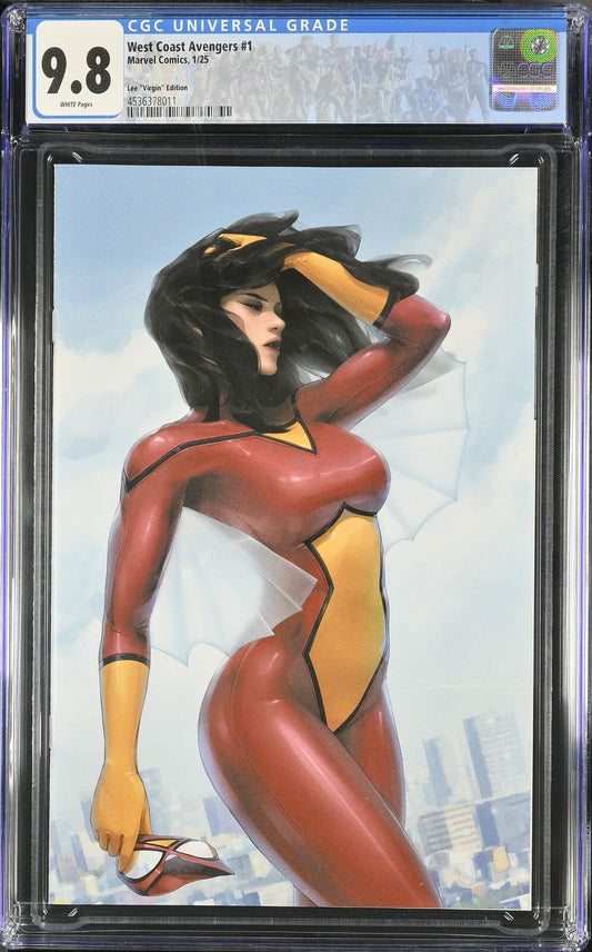 WEST COAST AVENGERS #1 1:50 JEEHYUNG LEE VIRGIN VARIANT CGC 9.8 NM CUSTOM LABEL