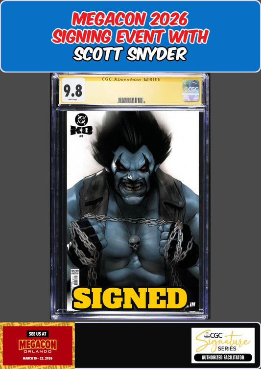 DC K.O. #3 BEN OLIVER VAR CGC SS 9.8 SCOTT SNYDER SIGNED MEGACON PRESALE