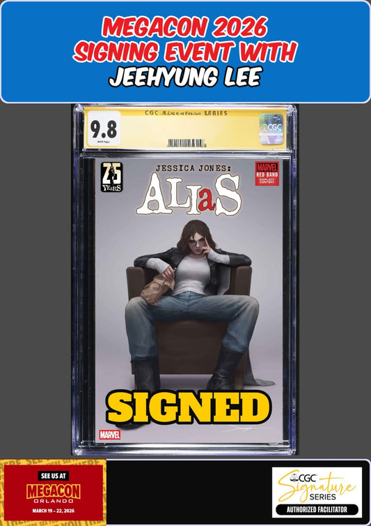 ALIAS RED BAND #1 2025 CGC SS 9.8 JEEHYUNG LEE SIGNED MEGACON PRESALE