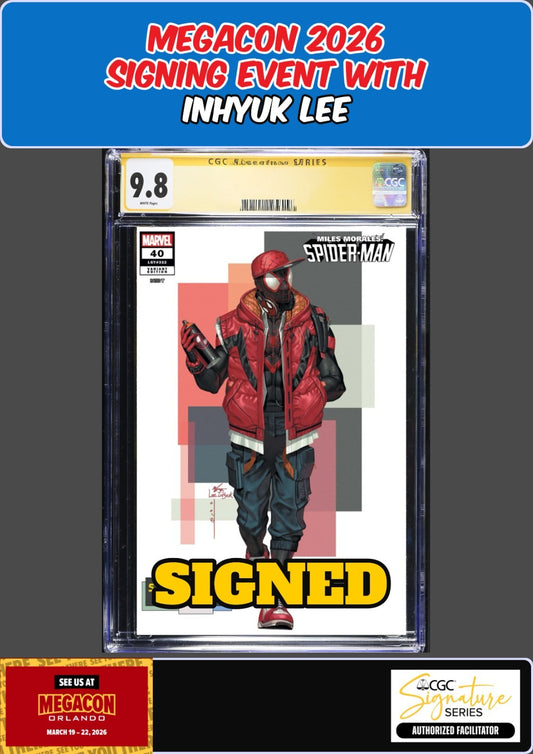 MILES MORALES SPIDER-MAN #40 CGC SS 9.8 INHYUK LEE SIGNED MEGACON PRESALE