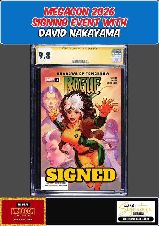 ROGUE #1 CGC SS 9.8 DAVID NAKAYAMA SIGNED MEGACON PRESALE