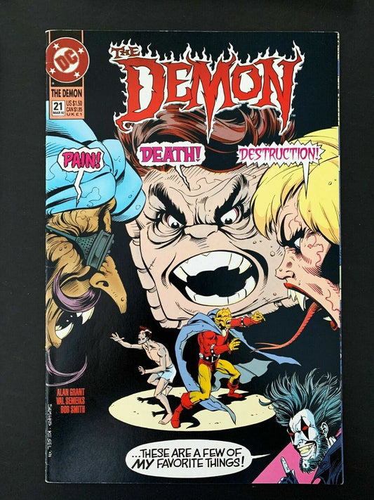 Demon #21 (1990 Series) Dc Comics Nm 1992 Feat. Lobo