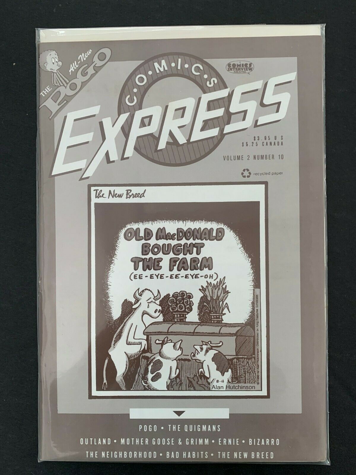 Comics Express (Vol. 2) #10 Comics Interview Comics 1990 Vf+