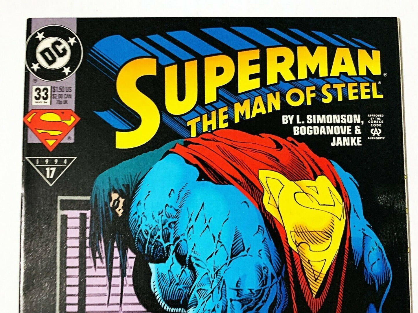 Superman: Man Of Steel #33 Dc Comics 1994 Nm+