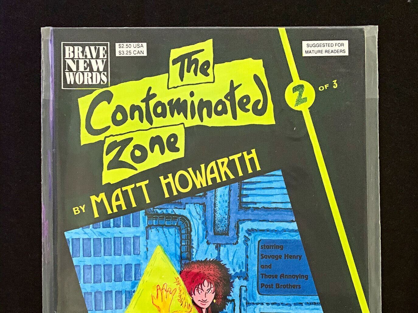 The Contaminated Zone #2 Brave New Worlds Comics 1991 Vf