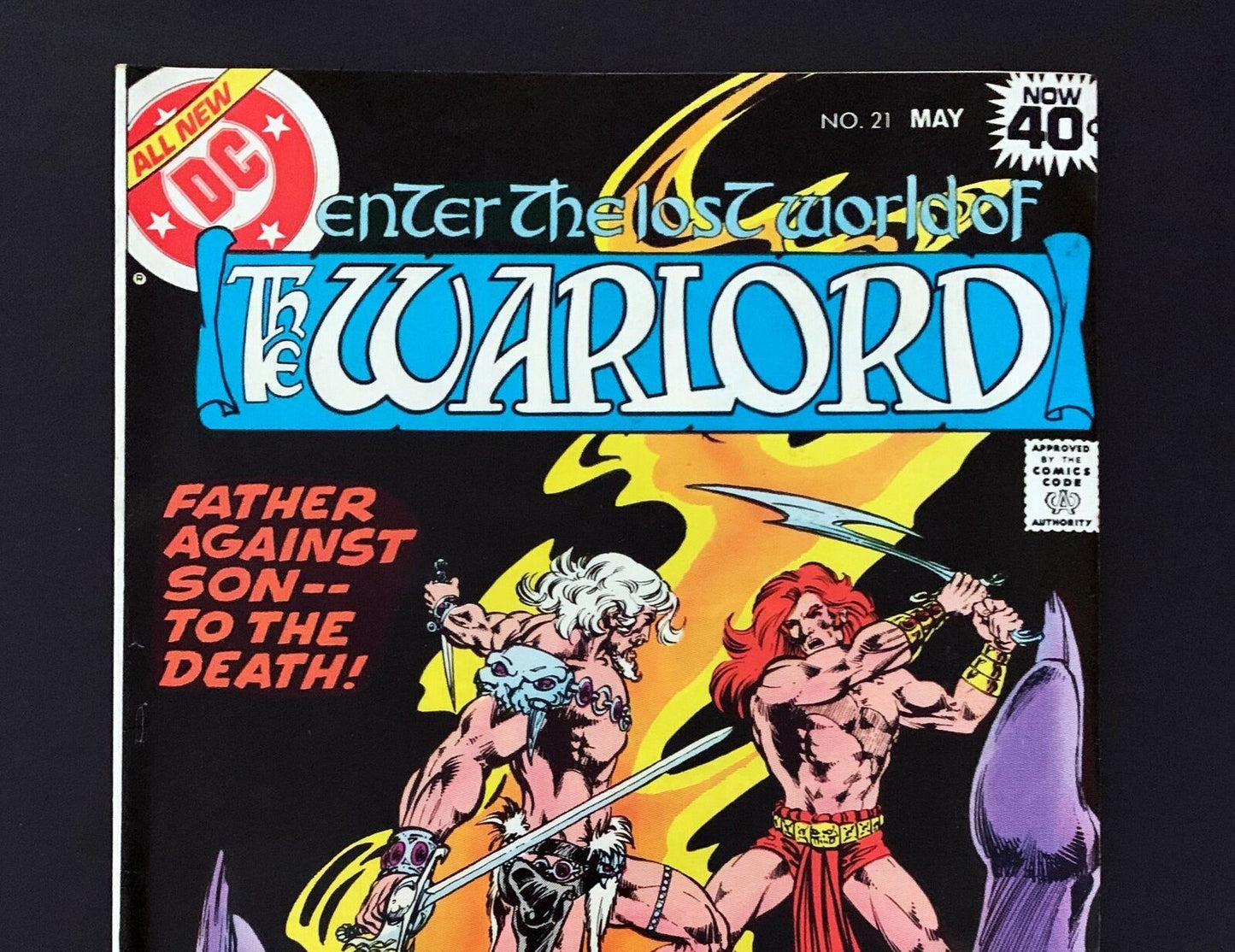 The Warlord #21 Dc Comics 1979 Vf+ Newsstand