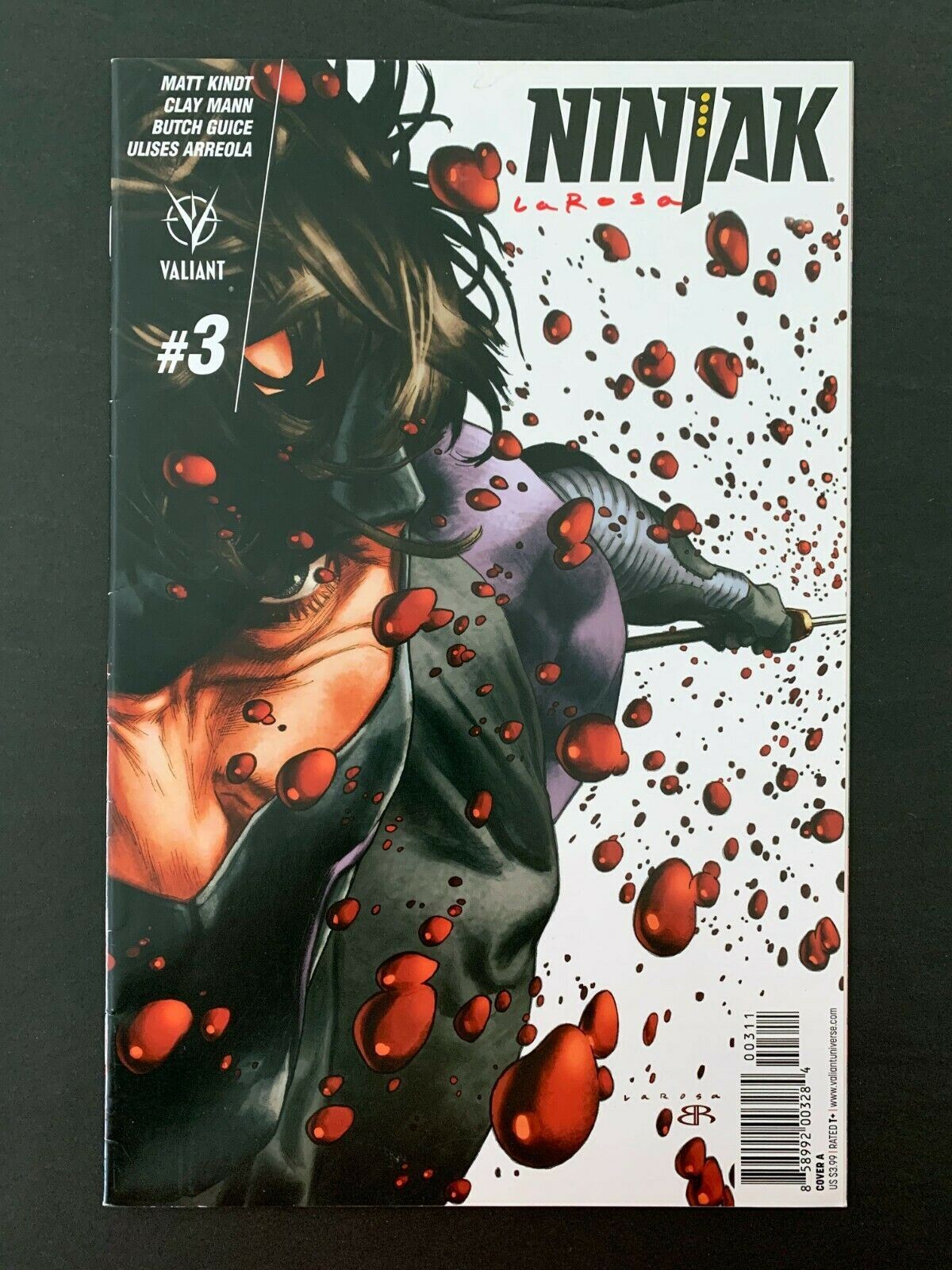 Ninjak #3 Valiant Comics 2015 Vf+ Signed By Lewis Larosa