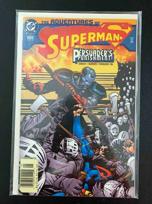 Adventures Of Superman #602  Dc Comics 2002 Vf+ Newsstand