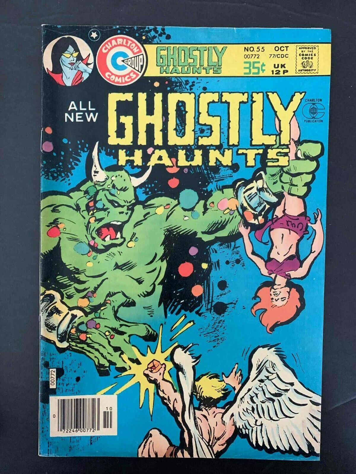 Ghostly Haunts #55  Charlton Comics 1977 Fn+ Newsstand