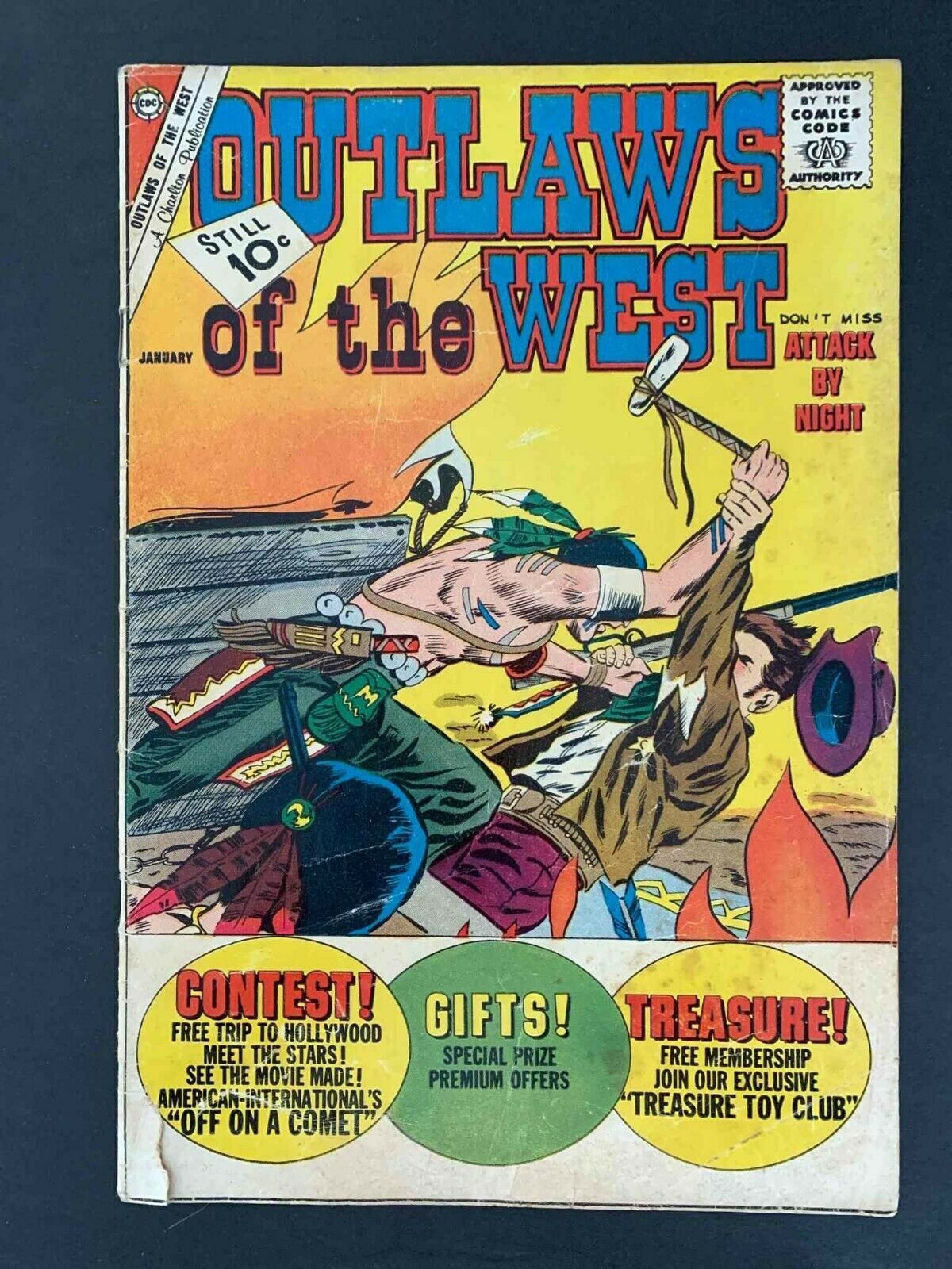 Outlaws Of The West #35  Charlton Comics 1962 Vg+