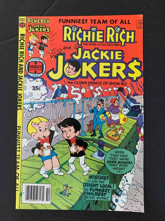 Richie Rich And Jackie Jokers #29  Harvey Comics 1978 Vf Newsstand