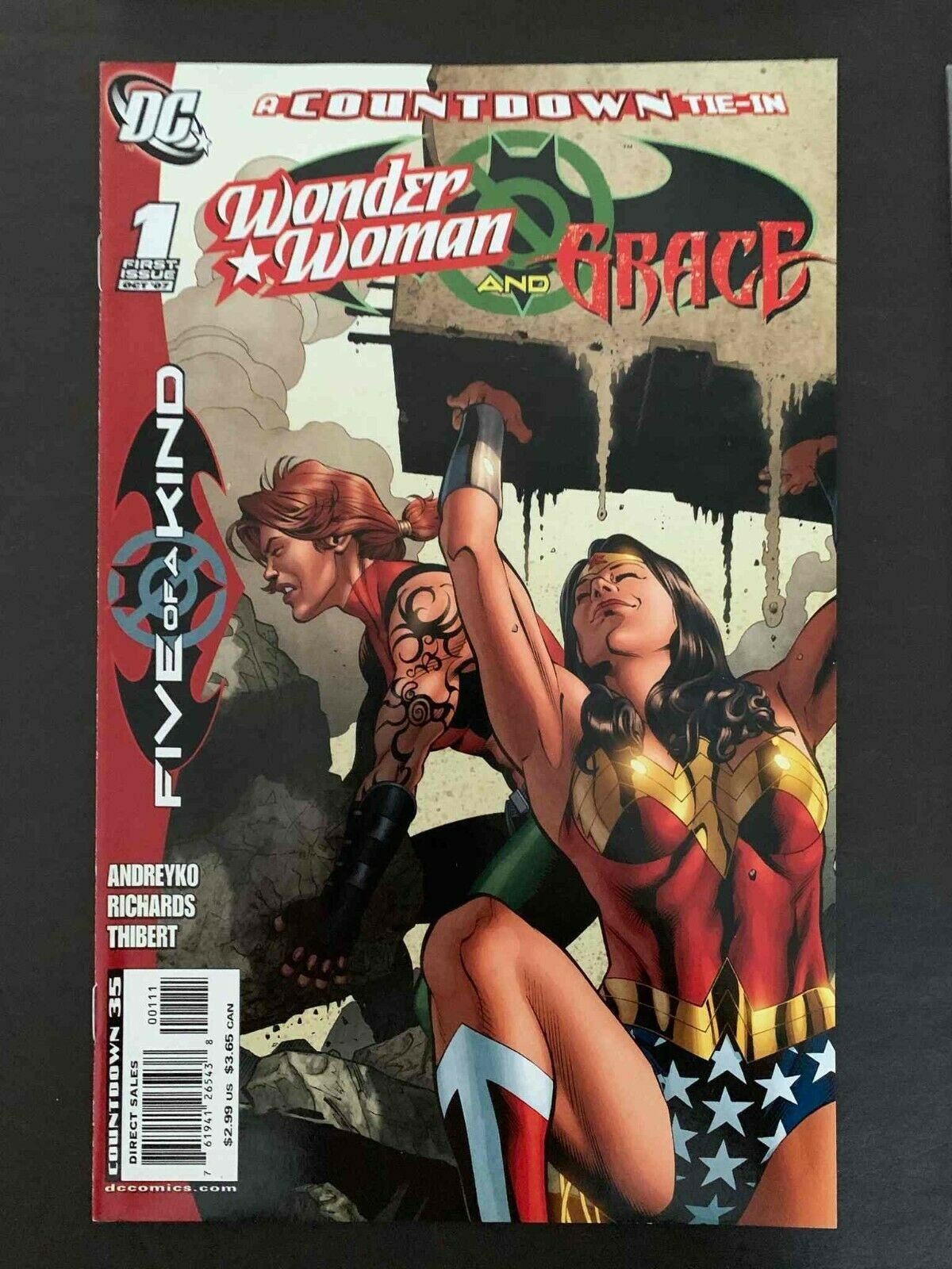 Outsiders: Five Of A  Kind - Wonder Woman/Grace #1  Dc Comics 2007 Vf+