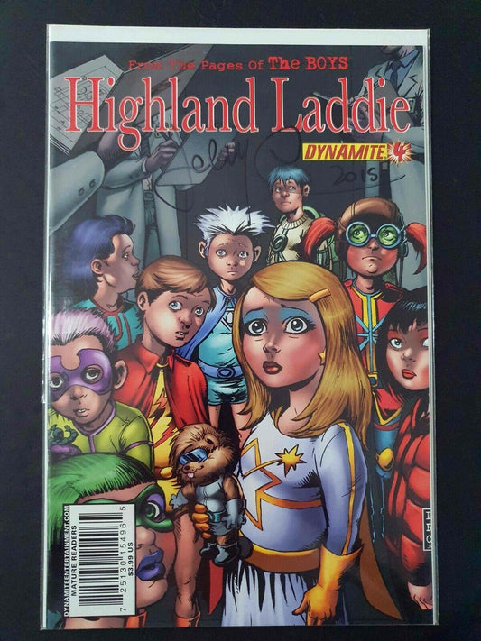 The Boys Highland Laddie #4  Dynamite Comics 2010 Vf/Nm Newsstand Signed By John