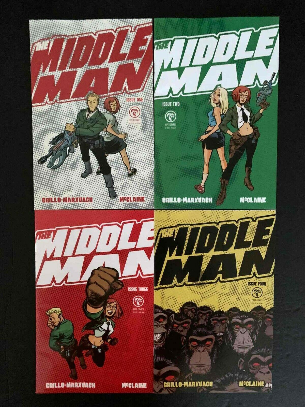 Middleman Full Set #1B,2,3,4  Viper Comics Comics 2005 Nm