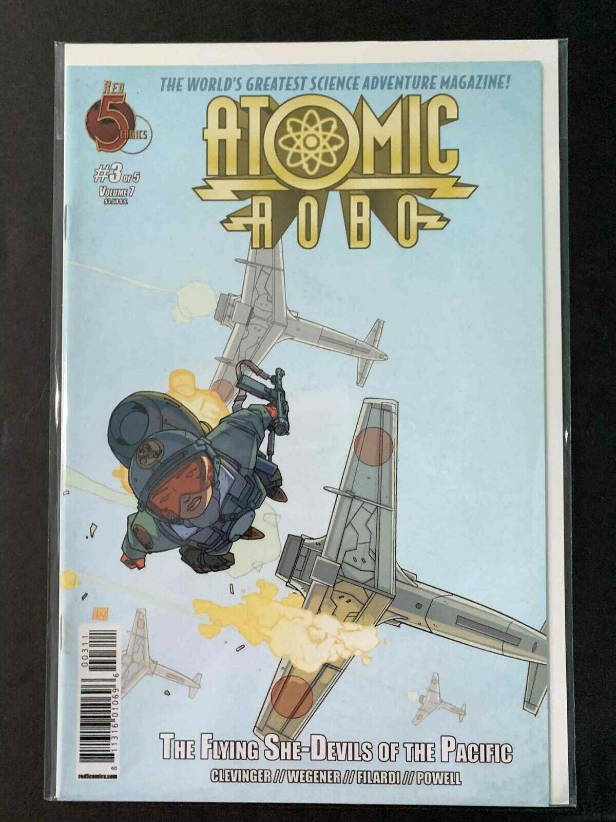 Atomic Robo Flying She Devils Of The Pacific #3  Red Five Comics Comics 2012 Vf