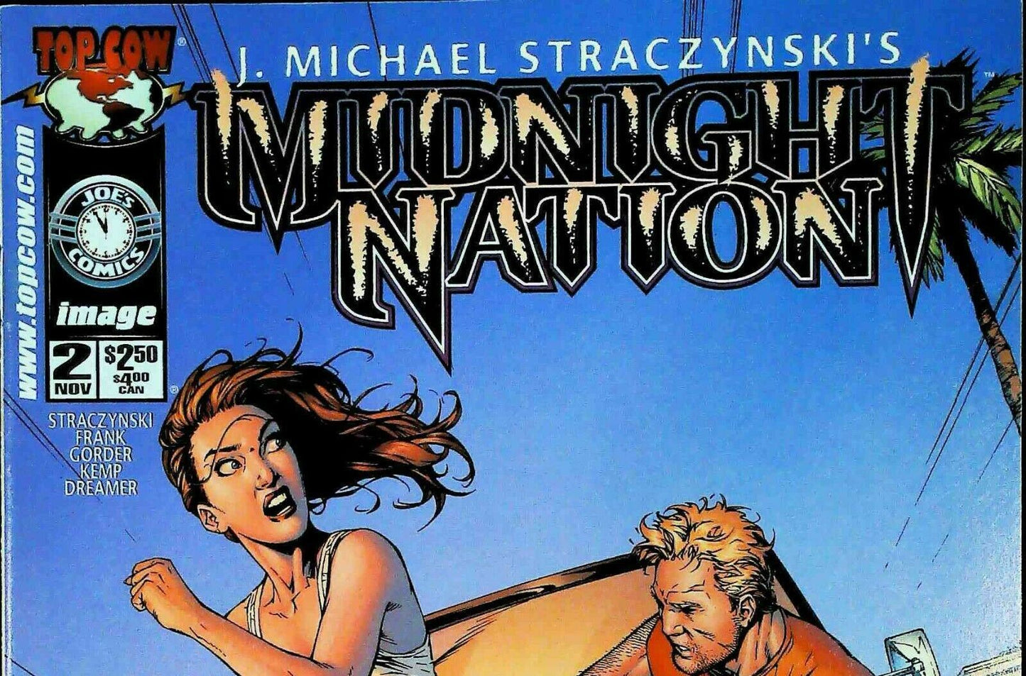 Midnight Nation #2  Top Cow Comics 2000 Vf/Nm