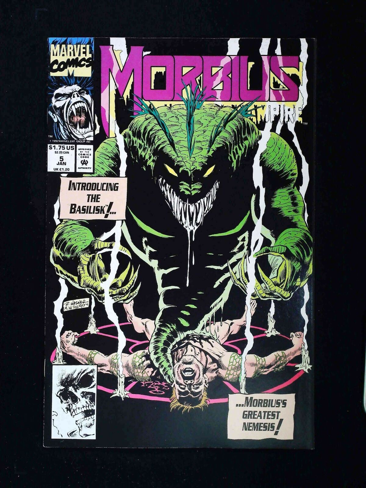 MORBIUS THE LIVING VAMPIRE #5  MARVEL COMICS 1993 VF+