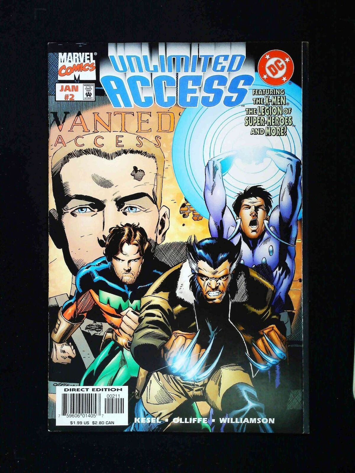 Unlimited Access #2  Marvel/Dc Comics 1998 Vf+