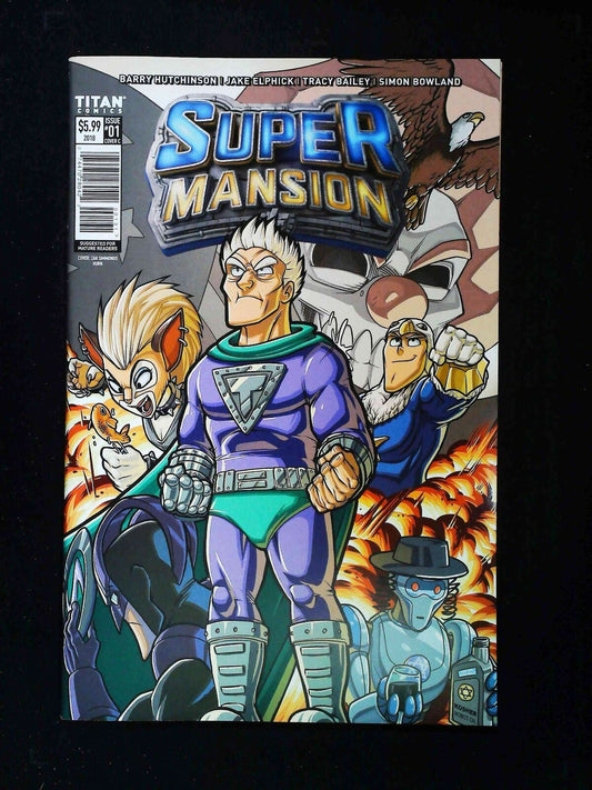 Supermansion #1C  Titan Comics 2018 Nm-  Hum Variant