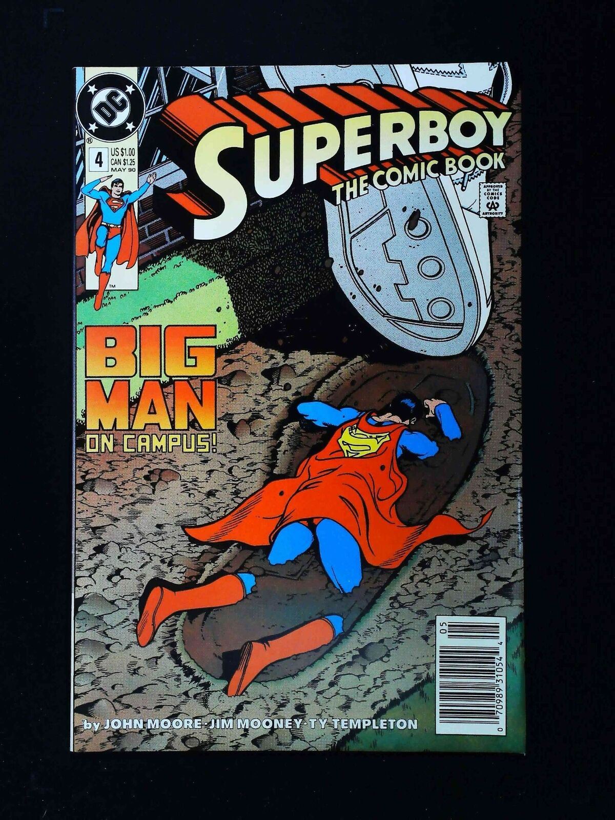 Superboy #4 (2Nd Series) Dc Comics 1990 Vf/Nm Newsstand