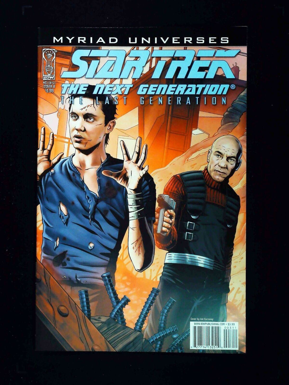 Star Trek The Next Generation Last Generation #3B  Idw 2009 Nm  Corroney Variant